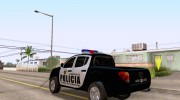 Mitsubishi L200 POLICIA - Ciudad de Zamboanga для GTA San Andreas миниатюра 2