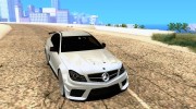 Mercedes-Benz C63 AMG Black Edition [ImVehLM] для GTA San Andreas миниатюра 5