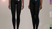 S4 Nike Pro Leggings para Sims 4 miniatura 1