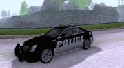2009 Cadillac CTS V Police для GTA San Andreas миниатюра 1