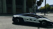 Lamborghini Gallardo LP570-4 Superleggera 2011 Police for GTA 4 miniature 5