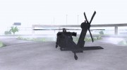 Blackhawk UH60 Heli для GTA San Andreas миниатюра 2