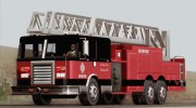 New Firetruck LA - LSFD Ladder 33 для GTA San Andreas миниатюра 1