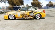 Subaru Impreza WRX STi GDB Team Orange для GTA 4 миниатюра 2