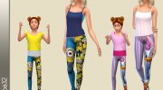 Cartoons Leggings for Sims 4 miniature 2