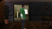 Franklin Green Shirt para GTA San Andreas miniatura 3