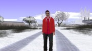 Skin GTA Online в красной куртке para GTA San Andreas miniatura 2