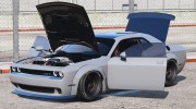 Dodge Challenger Hellcat Libertywalk - The Fate of the Furious Edition for GTA 5 miniature 3