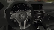 Mercedes Benz C63 AMG Black Series 2012 for GTA San Andreas miniature 6