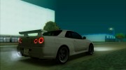 Nissan Skyline GT-R V-Spec (BNR34) для GTA San Andreas миниатюра 2