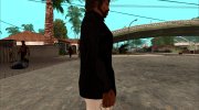 Стильная черная военная куртка para GTA San Andreas miniatura 4