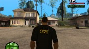 Футболка для модератора Crow para GTA San Andreas miniatura 2
