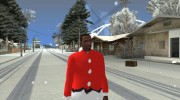 Красная куртка Санта Клауса para GTA San Andreas miniatura 1