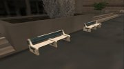 Winter Stone Bench для GTA San Andreas миниатюра 4