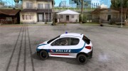 Peugeot 206 Police para GTA San Andreas miniatura 2