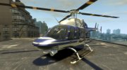 Bell 407 LCPD Final para GTA 4 miniatura 1