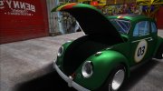 1963 Volkswagen Beetle Ragtop Sedan (Herbie style) para GTA San Andreas miniatura 5