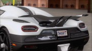 Koenigsegg Agera R Racer для GTA San Andreas миниатюра 8