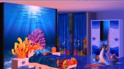 Ocean Kids Bedroom for Sims 4 miniature 3