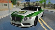 Bentley Continental Iranian Police para GTA San Andreas miniatura 1