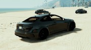 Black Mercedes-Benz C63 AMG Police for GTA 5 miniature 3