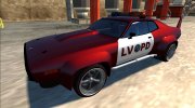 1972 Plymouth GTX Custom Police LVPD для GTA San Andreas миниатюра 3