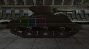 Контурные зоны пробития M4A3E2 Sherman Jumbo for World Of Tanks miniature 5