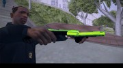 Colt 45 chrome green for GTA San Andreas miniature 2