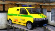 Volkswagen Transporter T5 Полиция (Инкассация) Украины для GTA San Andreas миниатюра 1