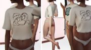 Lazy Day T-Shirt - Mesh needed for Sims 4 miniature 2