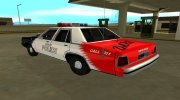 Ford LTD Crown Victoria 1991 Copley Police DARE black, white and red для GTA San Andreas миниатюра 4