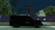 Black LSPD 2009 Lenco Bearcat for GTA San Andreas miniature 2