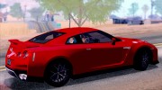 Nissan GTR 2017 для GTA San Andreas миниатюра 3