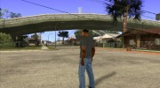 CJ в футболке (K JAH) для GTA San Andreas миниатюра 4