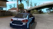 Subaru Legacy 2010 v.2 para GTA San Andreas miniatura 4