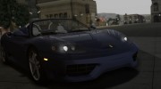 2000 Ferrari 360 Spider (US-Spec) для GTA San Andreas миниатюра 11