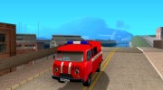 УАЗ пожарная для GTA San Andreas миниатюра 1