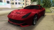 Ferrari F12 Berlinetta для GTA Vice City миниатюра 1