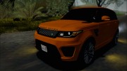 Land-Rover Range Rover Sport SVR L494 2015 for GTA San Andreas miniature 20