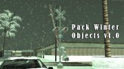 Pack Winter Objects v1.0 для GTA San Andreas миниатюра 1