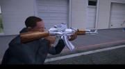 AK-47 woody chrome для GTA San Andreas миниатюра 6