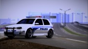 2003 Volkswagen Golf MK4 R32 Liberty City Police Custom для GTA San Andreas миниатюра 1