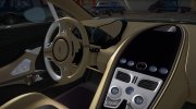 Aston Martin One-77 2010 Autovista Interior для GTA San Andreas миниатюра 5