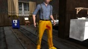 Skin GTA V Online в HD в жёлтой одежде для GTA San Andreas миниатюра 4