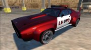 1972 Plymouth GTX Custom Police LVPD для GTA San Andreas миниатюра 1