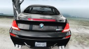BMW M6 2010 для GTA 4 миниатюра 4