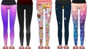 Tumblr Themed Leggings Pack Eleven для Sims 4 миниатюра 3