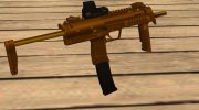Golden Tec9 (MP7A1) for GTA San Andreas miniature 4