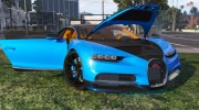 2017 Bugatti Chiron (Retextured) 3.0 для GTA 5 миниатюра 5