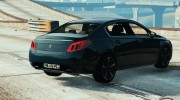 Peugeot 508 Police Nationale banalisée (Unmarked Police) for GTA 5 miniature 3